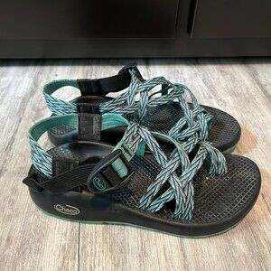 Chaco Women's ZX/2 Sandals, Dagger Teal/Blue/Purple, US 6